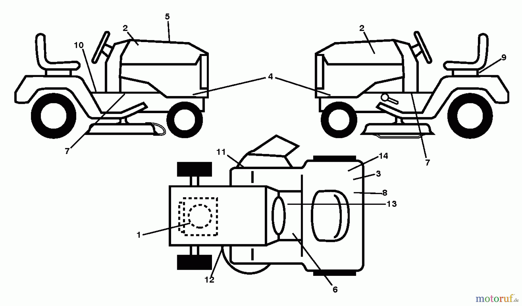 Husqvarna Rasen und Garten Traktoren LTH 19530 (96041016903) - Husqvarna Lawn Tractor (2011-06 & After) DECALS