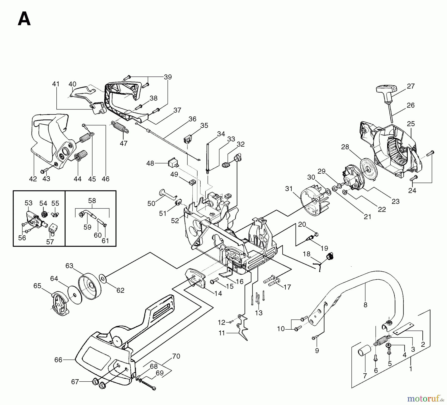 Jonsered Motorsägen 2035 - Jonsered Chainsaw (2001-09) CRANKCASE