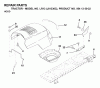 Jonsered LR13 (J81336C, 954130022) - Lawn & Garden Tractor (2000-03) Ersatzteile HOOD