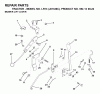 Jonsered LR13 (J81336C, 954130022) - Lawn & Garden Tractor (2000-03) Ersatzteile MOWER LIFT LEVER