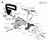 Jonsered 2041 - Chainsaw (1994-09) Ersatzteile CHAIN BRAKE CLUTCH COVER