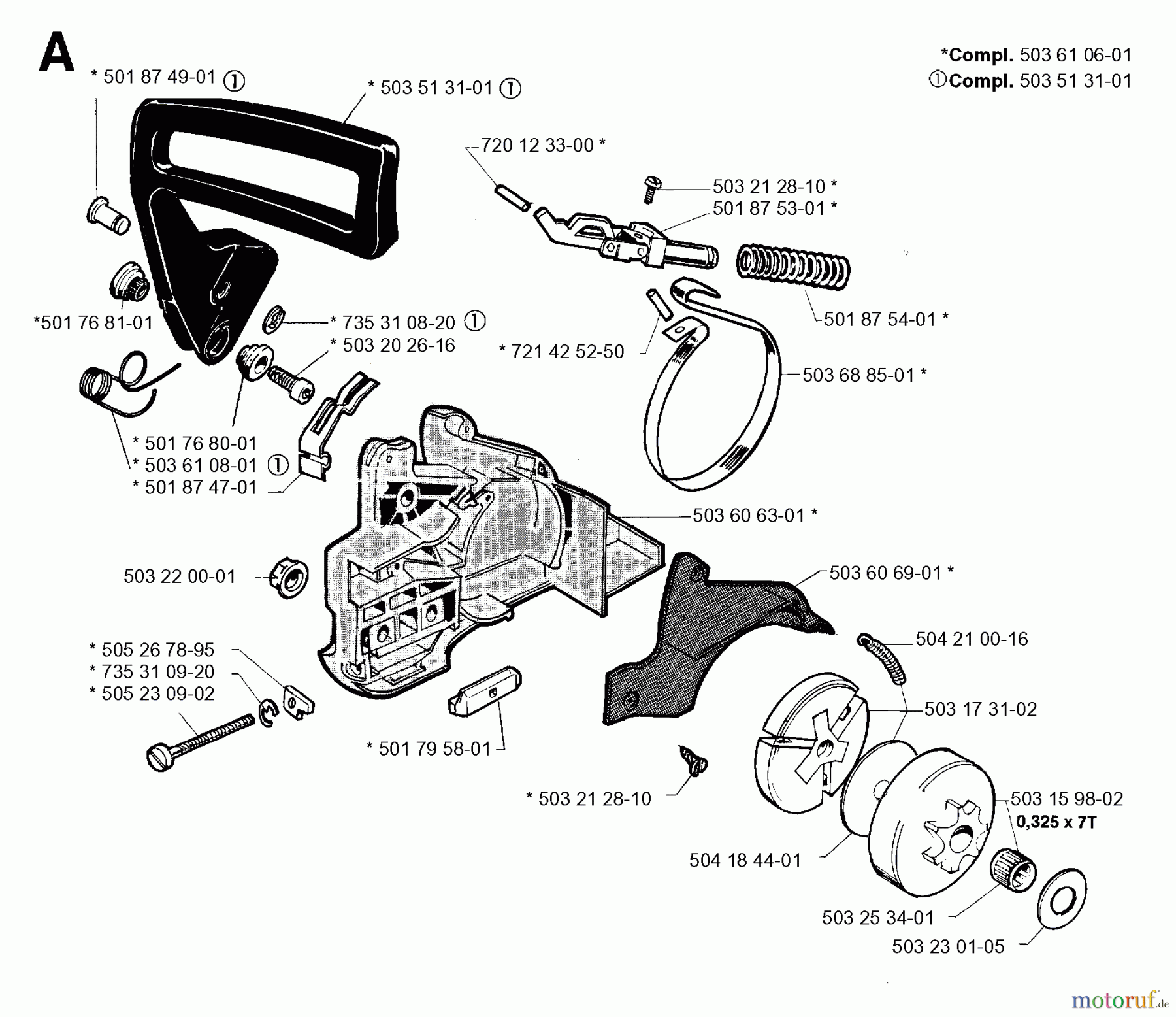 Jonsered Motorsägen 2045 - Jonsered Chainsaw (1994-09) CHAIN BRAKE CLUTCH COVER
