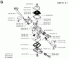 Jonsered 2045 - Chainsaw (1994-12) Ersatzteile CARBURETOR DETAILS