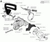 Jonsered 2045 - Chainsaw (1994-12) Ersatzteile CHAIN BRAKE CLUTCH COVER