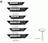 Jonsered 2045 - Chainsaw (1994-12) Ersatzteile DECALS