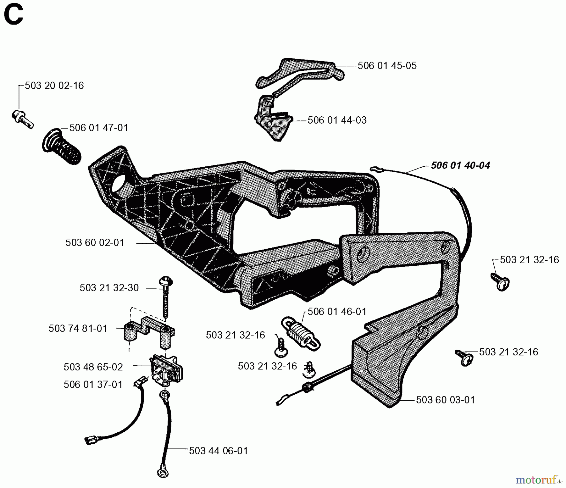 Jonsered Motorsägen 2050 - Jonsered Chainsaw (1994-12) HANDLE