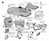 Jonsered 2054 - Chainsaw (1993-05) Ersatzteile CYLINDER PISTON MUFFLER