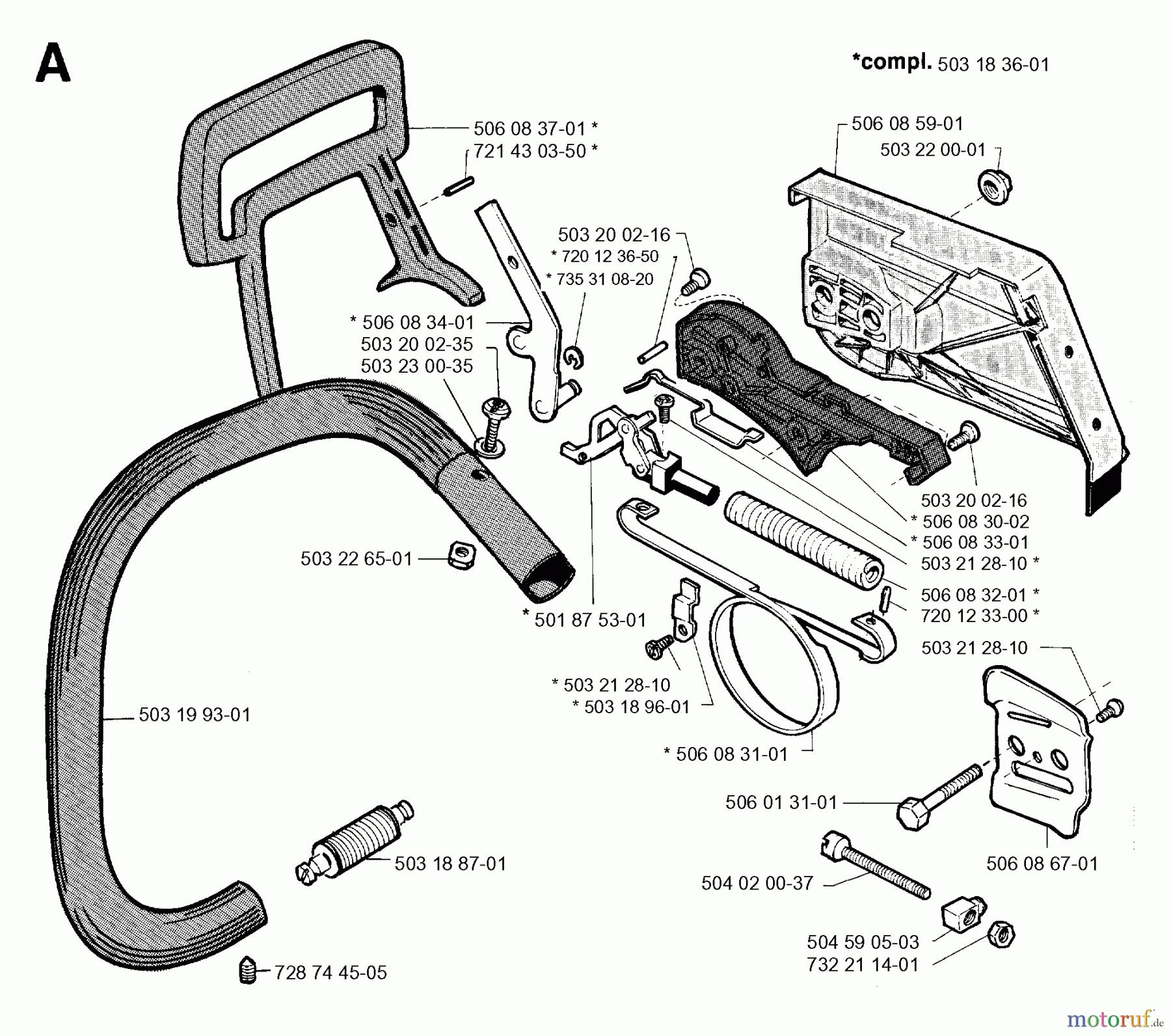 Jonsered Motorsägen 2055 - Jonsered Chainsaw (1994-10) CHAIN BRAKE CLUTCH COVER
