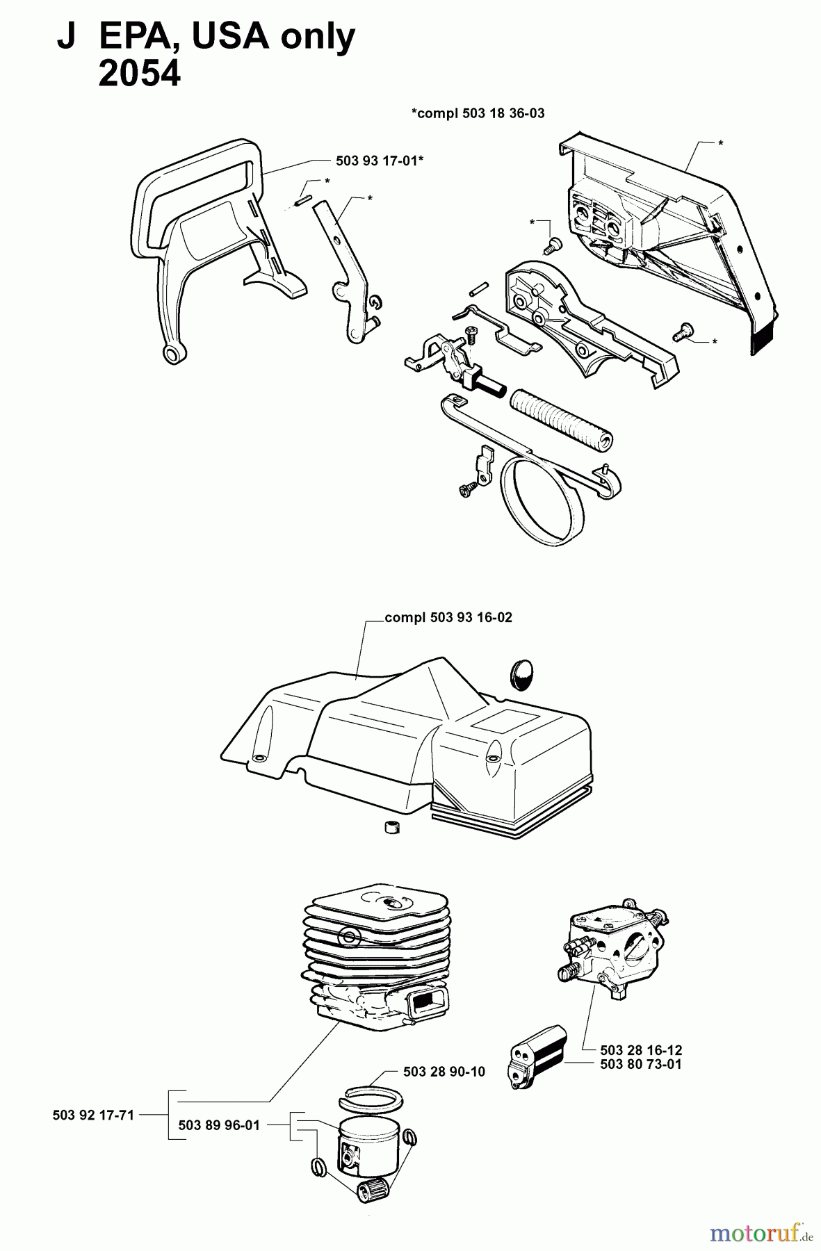  Jonsered Motorsägen 2054 - Jonsered Chainsaw (1998-10) ACCESSORIES
