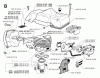 Jonsered 2055 - Chainsaw (1998-10) Ersatzteile CYLINDER PISTON MUFFLER
