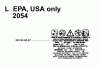 Jonsered 2055 - Chainsaw (1998-10) Ersatzteile DECALS #1
