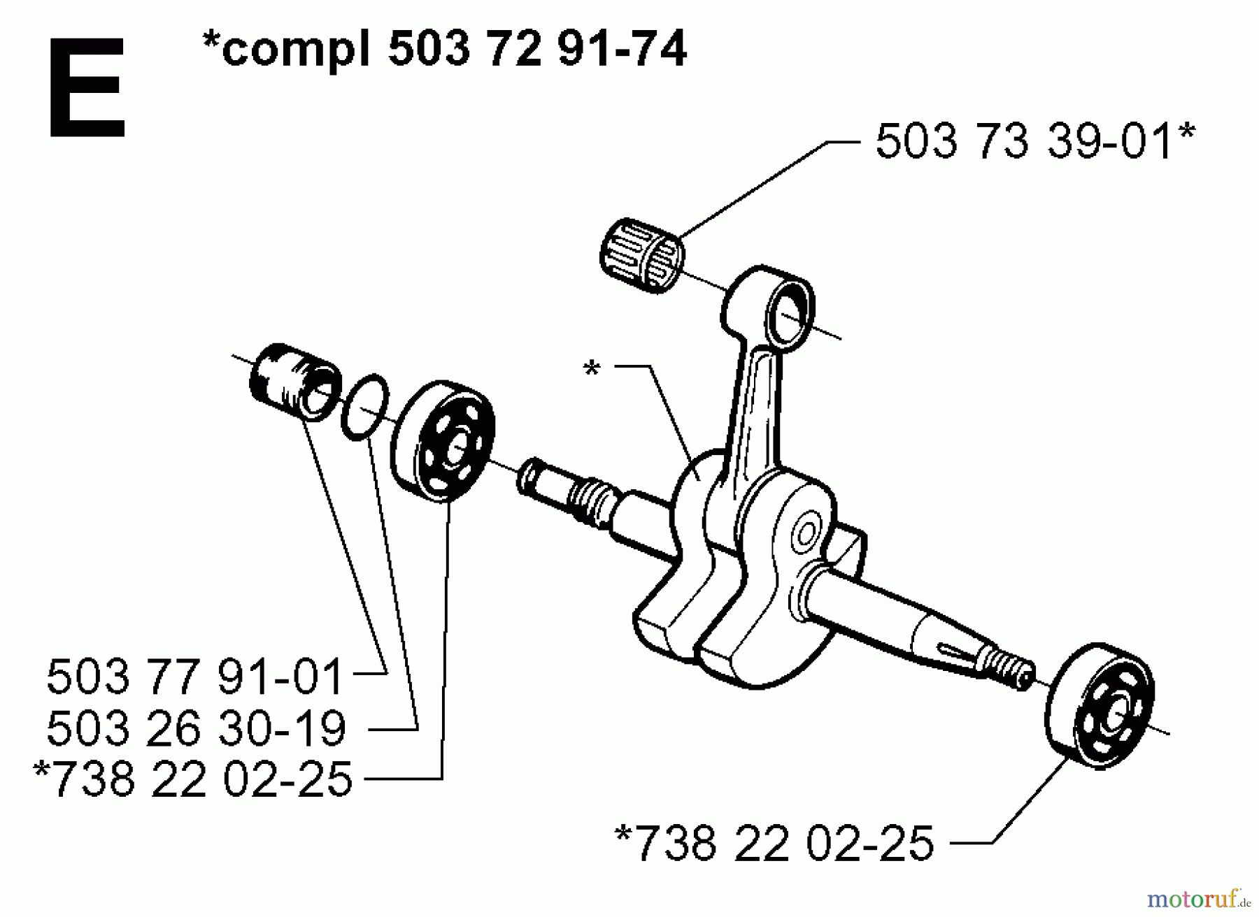  Jonsered Motorsägen 2063 - Jonsered Chainsaw (1997-11) CRANKSHAFT