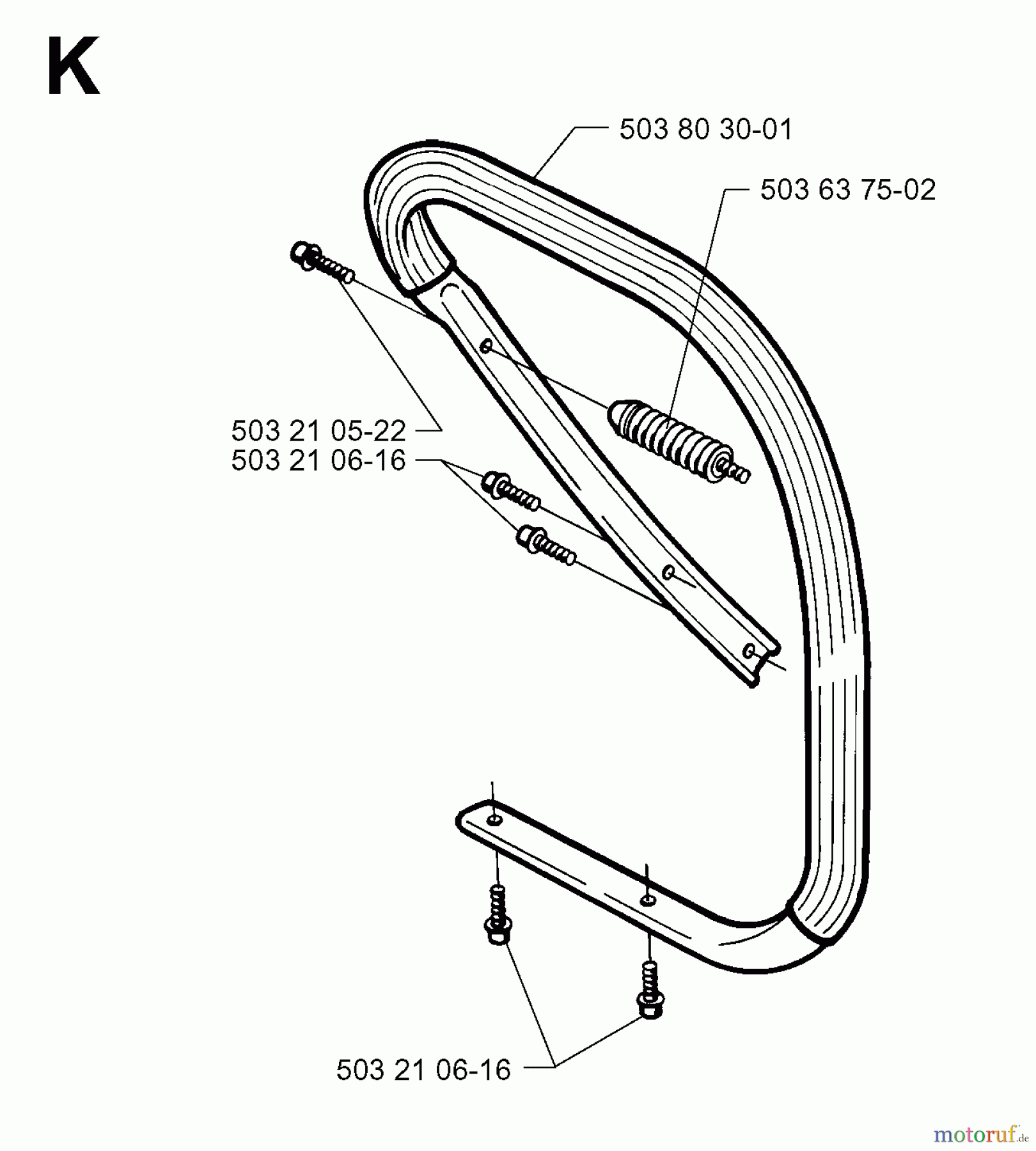 Jonsered Motorsägen 2063 - Jonsered Chainsaw (1997-11) HANDLE