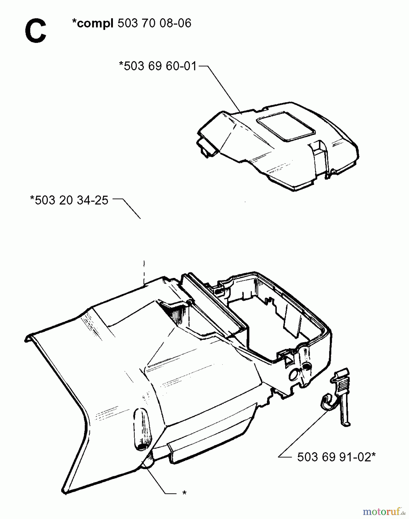 Jonsered Motorsägen 2063 - Jonsered Chainsaw (1999-03) CYLINDER COVER