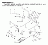 Jonsered LR13 (J8F1336TC, 954130021) - Lawn & Garden Tractor (2000-02) Ersatzteile BRAKE / REAR MOWER LIFT