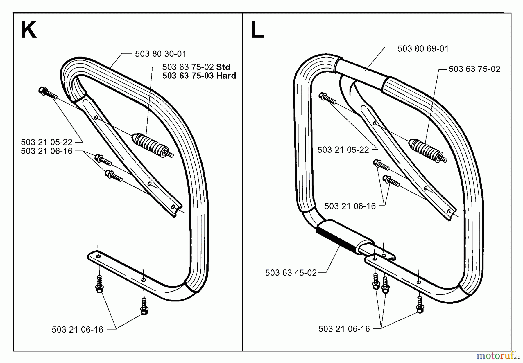 Jonsered Motorsägen 2063 EPA - Jonsered Chainsaw (1999-03) HANDLE