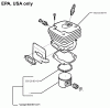 Jonsered 2065 - Chainsaw (1998-04) Ersatzteile CYLINDER PISTON