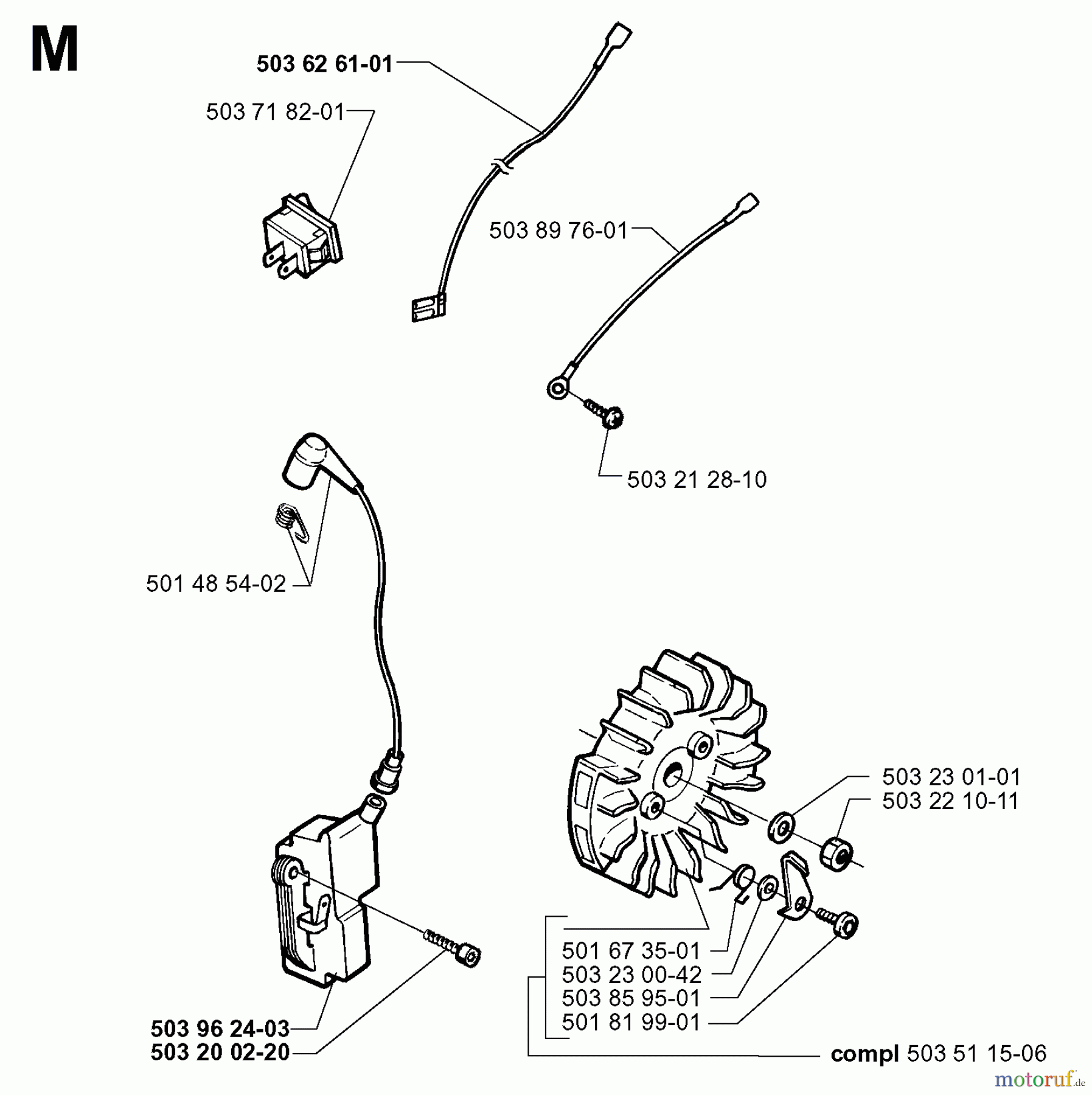 Jonsered Motorsägen 2065 - Jonsered Chainsaw (1999-03) IGNITION SYSTEM