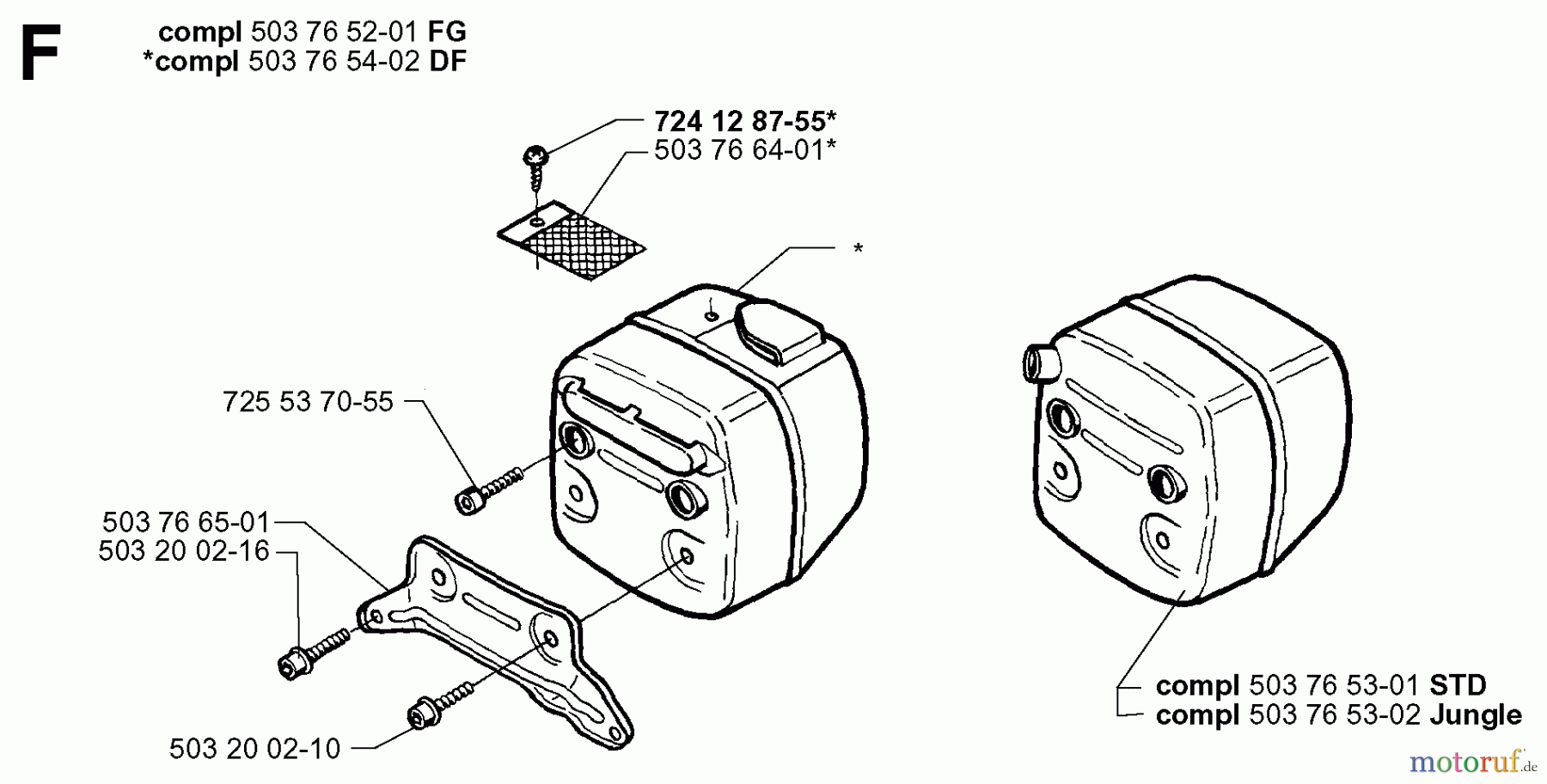  Jonsered Motorsägen 2065 EPA - Jonsered Chainsaw (1999-03) MUFFLER