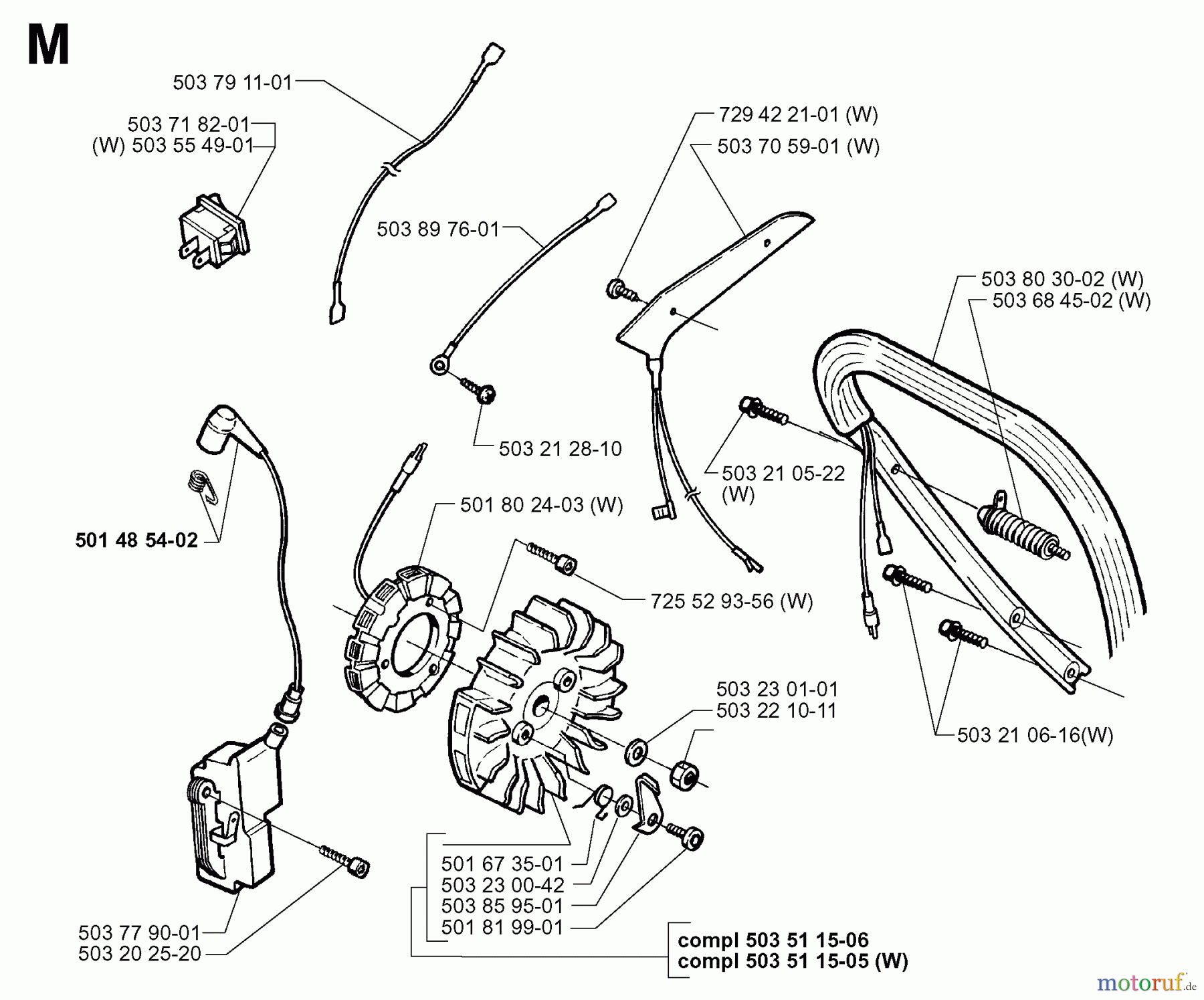 Jonsered Motorsägen 2071 - Jonsered Chainsaw (1997-02) IGNITION SYSTEM