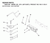 Jonsered LR13 (J8F1336TC, 954130021) - Lawn & Garden Tractor (2000-02) Ersatzteile SECTOR GEAR / AXLE SUPPORT