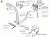Jonsered 2077 - Chainsaw (1998-03) Ersatzteile FRONT HANDLE MUFFLER OIL PUMP