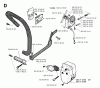 Jonsered 2083 - Chainsaw (1995-05) Ersatzteile FRONT HANDLE MUFFLER OIL PUMP