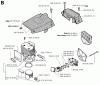 Jonsered 2083 - Chainsaw (1996-08) Ersatzteile CYLINDER PISTON