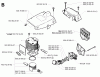 Jonsered 2083 II EPA - Chainsaw (2001-10) Ersatzteile CYLINDER PISTON #2