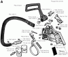 Jonsered 2094 - Chainsaw (1991-06) Ersatzteile CHAIN BRAKE CLUTCH COVER