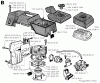 Jonsered 2094 - Chainsaw (1991-06) Ersatzteile CYLINDER PISTON MUFFLER