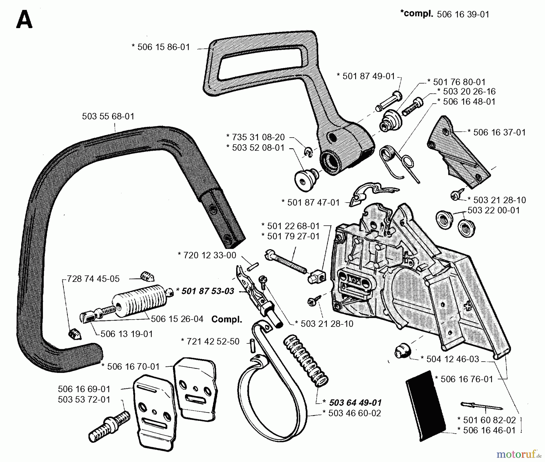 Jonsered Motorsägen 2095 - Jonsered Chainsaw (1995-09) CHAIN BRAKE