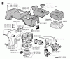 Jonsered 2095 - Chainsaw (1995-09) Ersatzteile CYLINDER PISTON MUFFLER