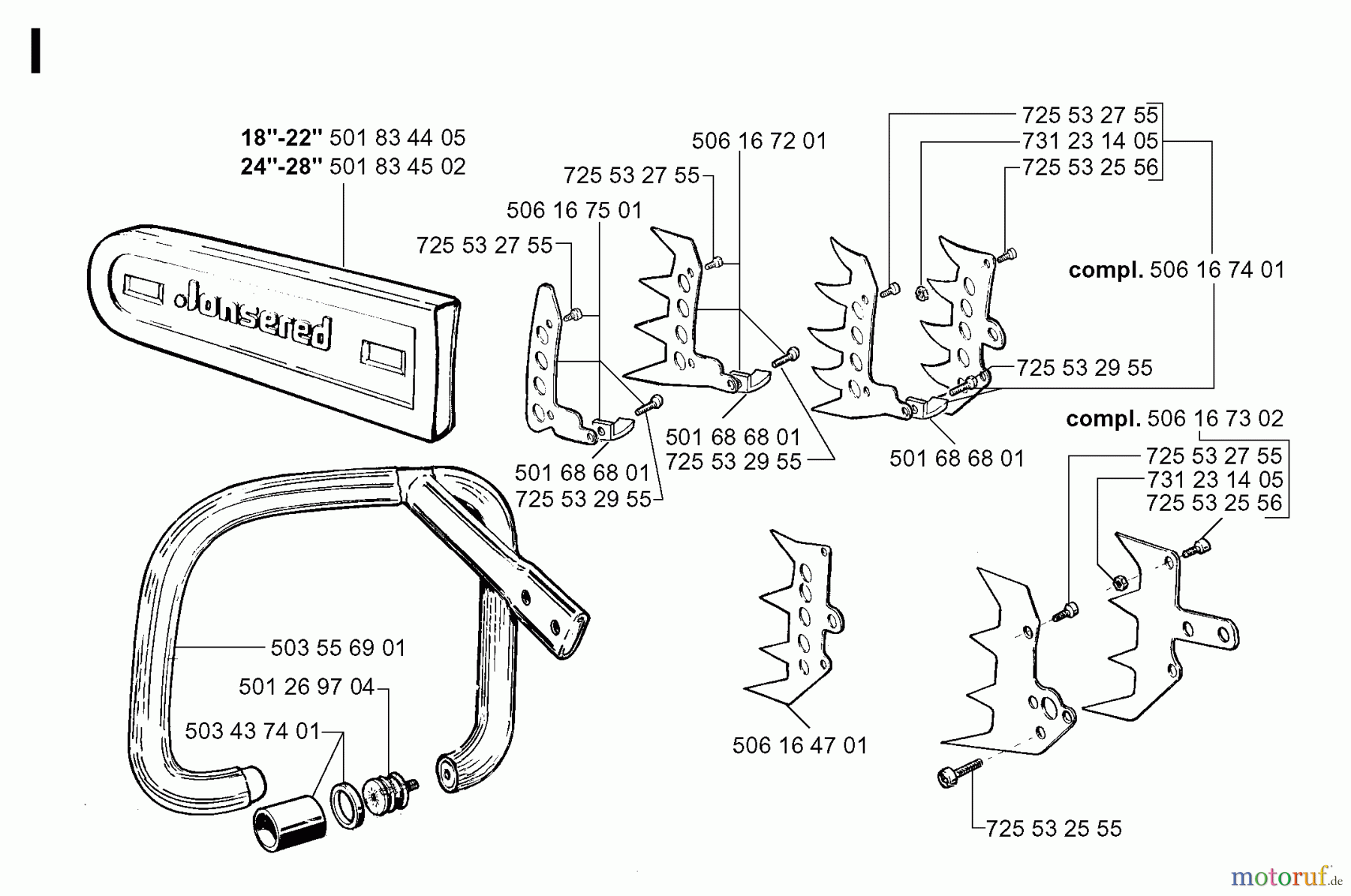  Jonsered Motorsägen 2095 - Jonsered Chainsaw (1998-03) ACCESSORIES #1