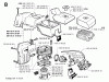 Jonsered 2095 - Chainsaw (1998-03) Ersatzteile CYLINDER PISTON MUFFLER