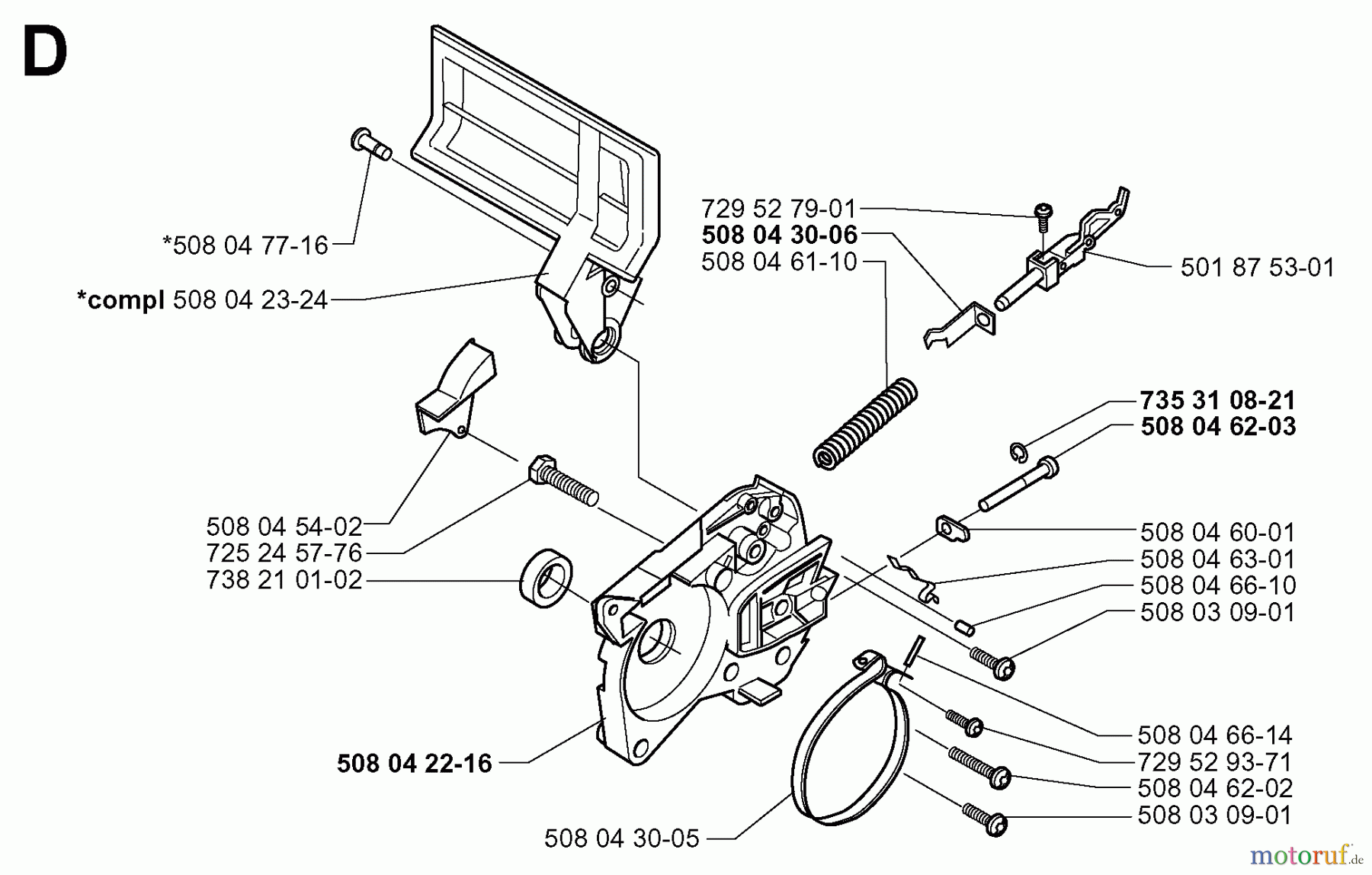 Jonsered Motorsägen 2118EL - Jonsered Chainsaw (2000-02) CHAIN BRAKE