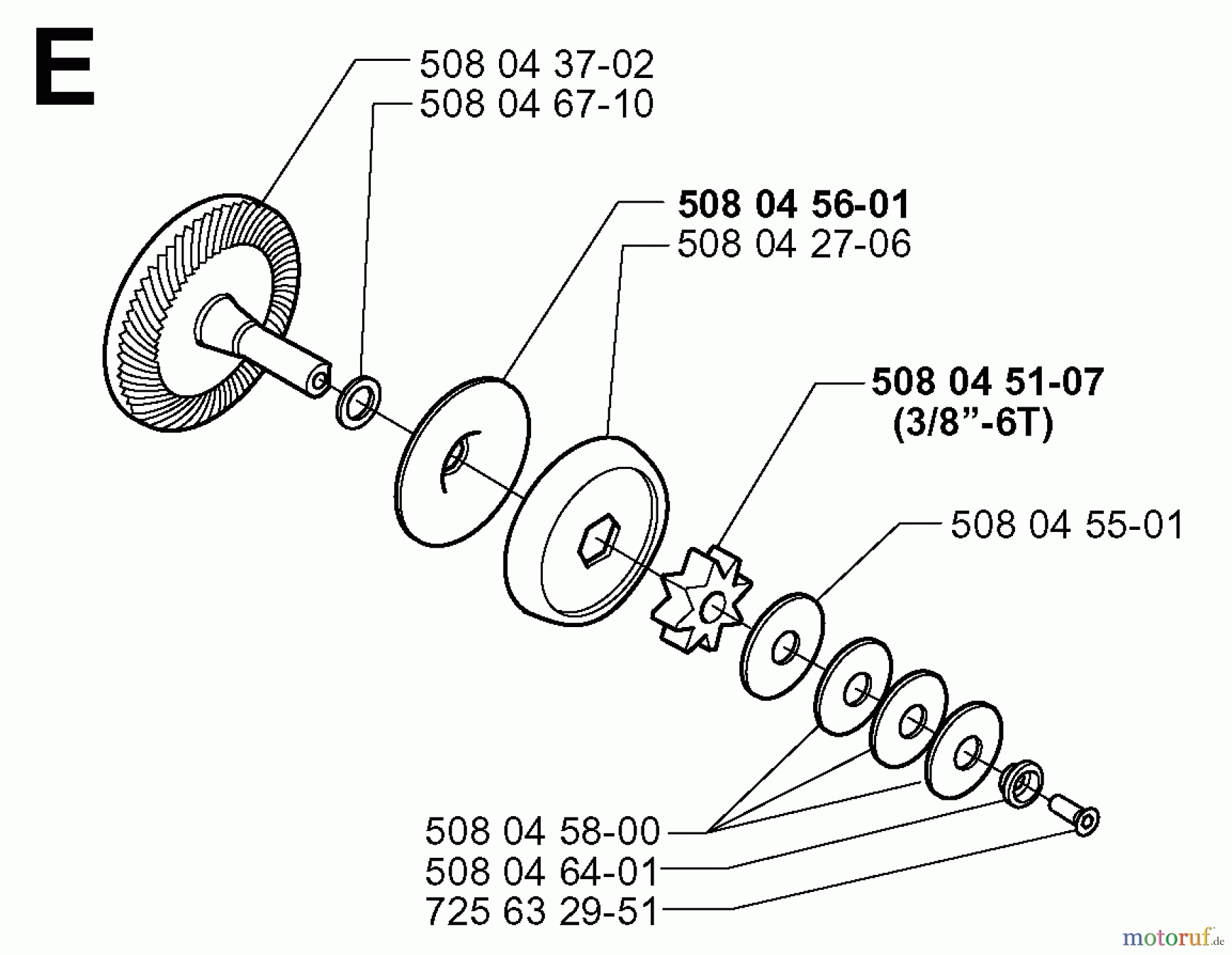 Jonsered Motorsägen 2118EL - Jonsered Chainsaw (2000-02) CLUTCH