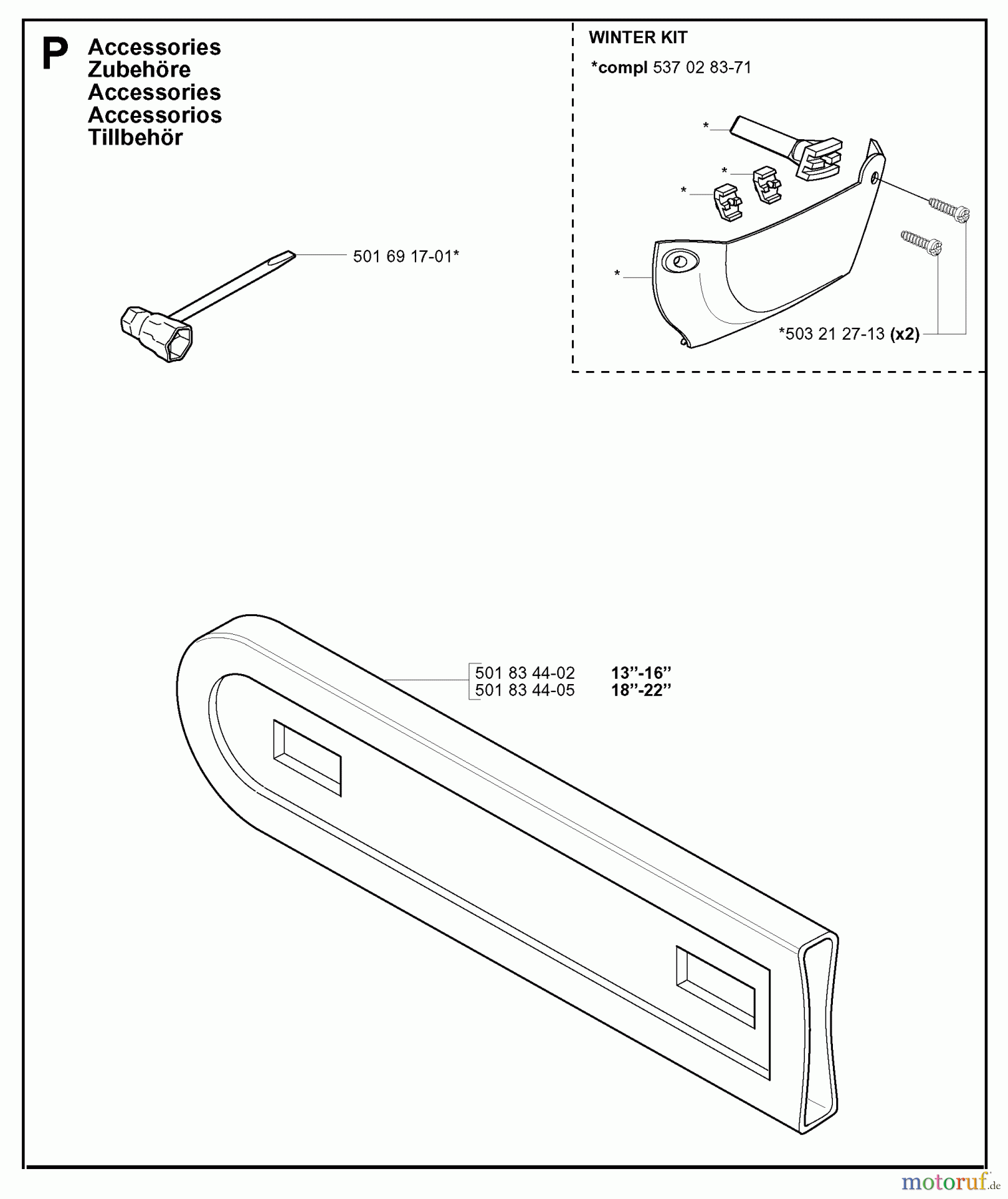  Jonsered Motorsägen 2141 - Jonsered Chainsaw (2000-08) ACCESSORIES
