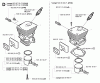 Jonsered 2145 - Chainsaw (2001-09) Ersatzteile CYLINDER PISTON