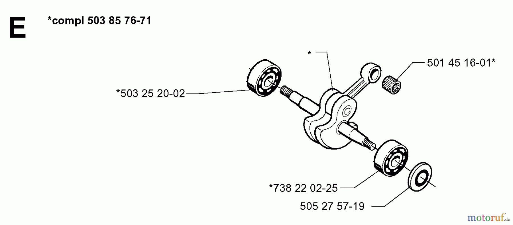 Jonsered Motorsägen 2149 - Jonsered Chainsaw (1999-05) CRANKSHAFT
