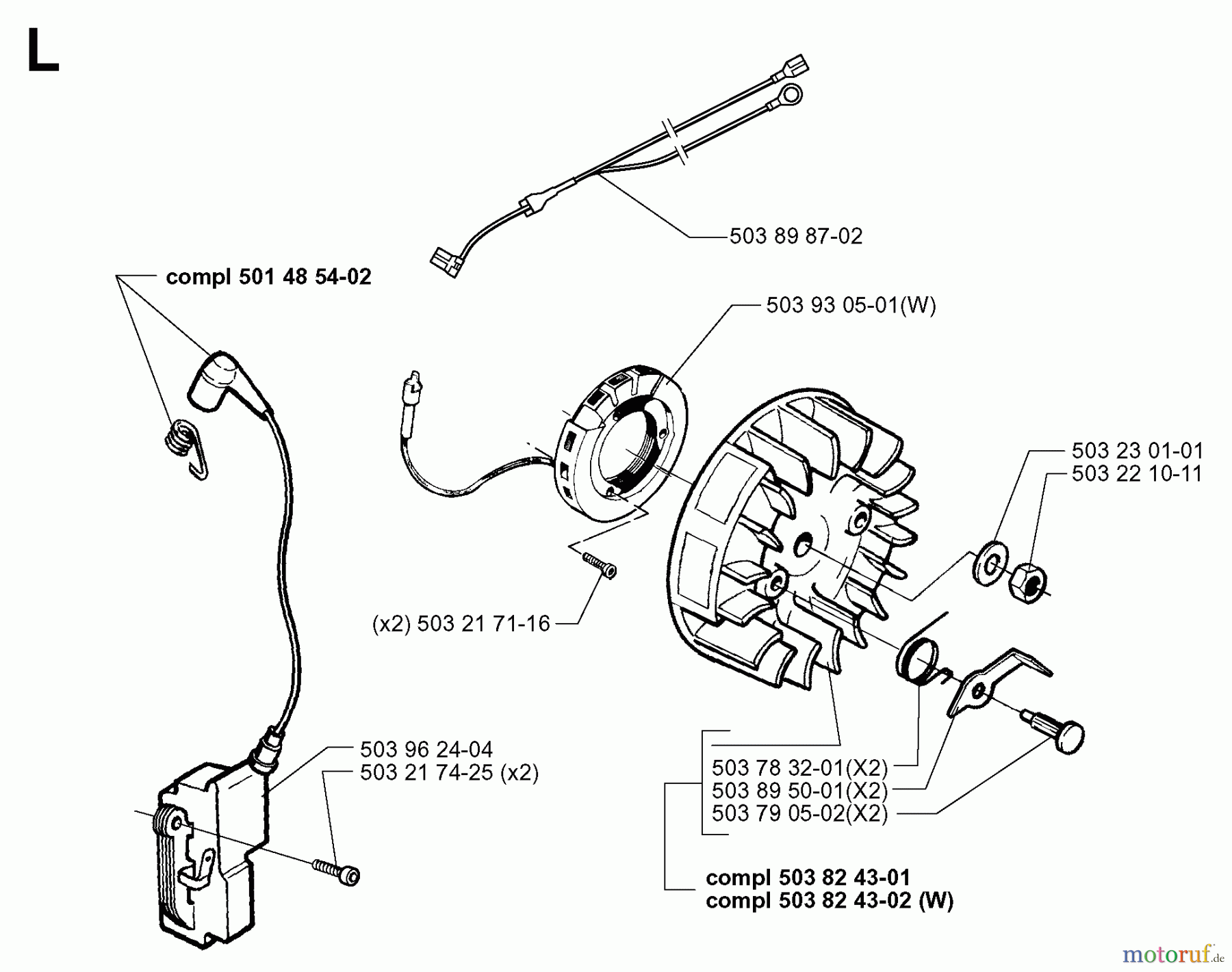 Jonsered Motorsägen 2149 - Jonsered Chainsaw (1999-05) IGNITION SYSTEM
