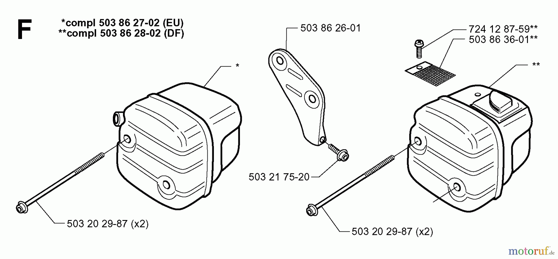Jonsered Motorsägen 2149 - Jonsered Chainsaw (1999-05) MUFFLER