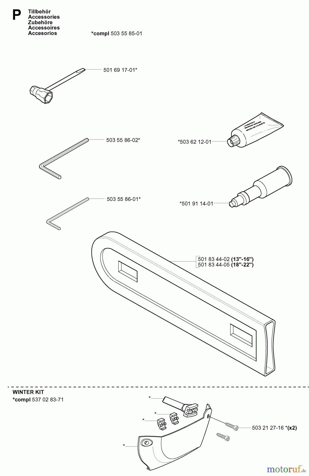 Jonsered Motorsägen 2149 - Jonsered Chainsaw (2001-09) ACCESSORIES