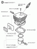Jonsered 2149 - Chainsaw (2001-09) Ersatzteile CYLINDER PISTON