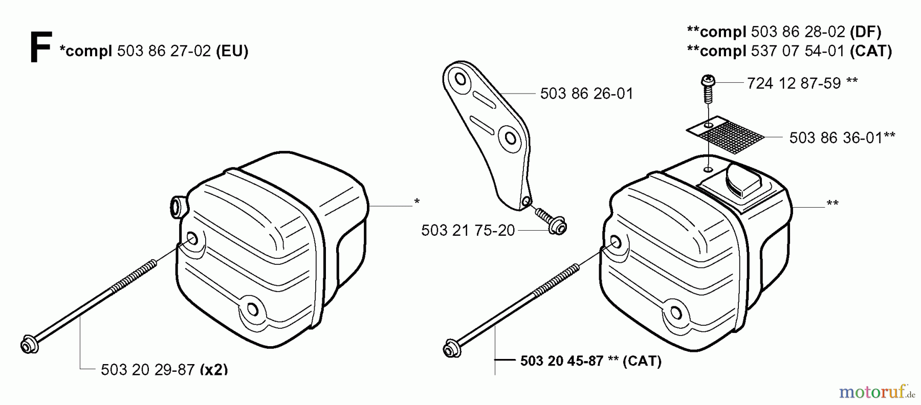 Jonsered Motorsägen 2149 - Jonsered Chainsaw (2001-09) MUFFLER