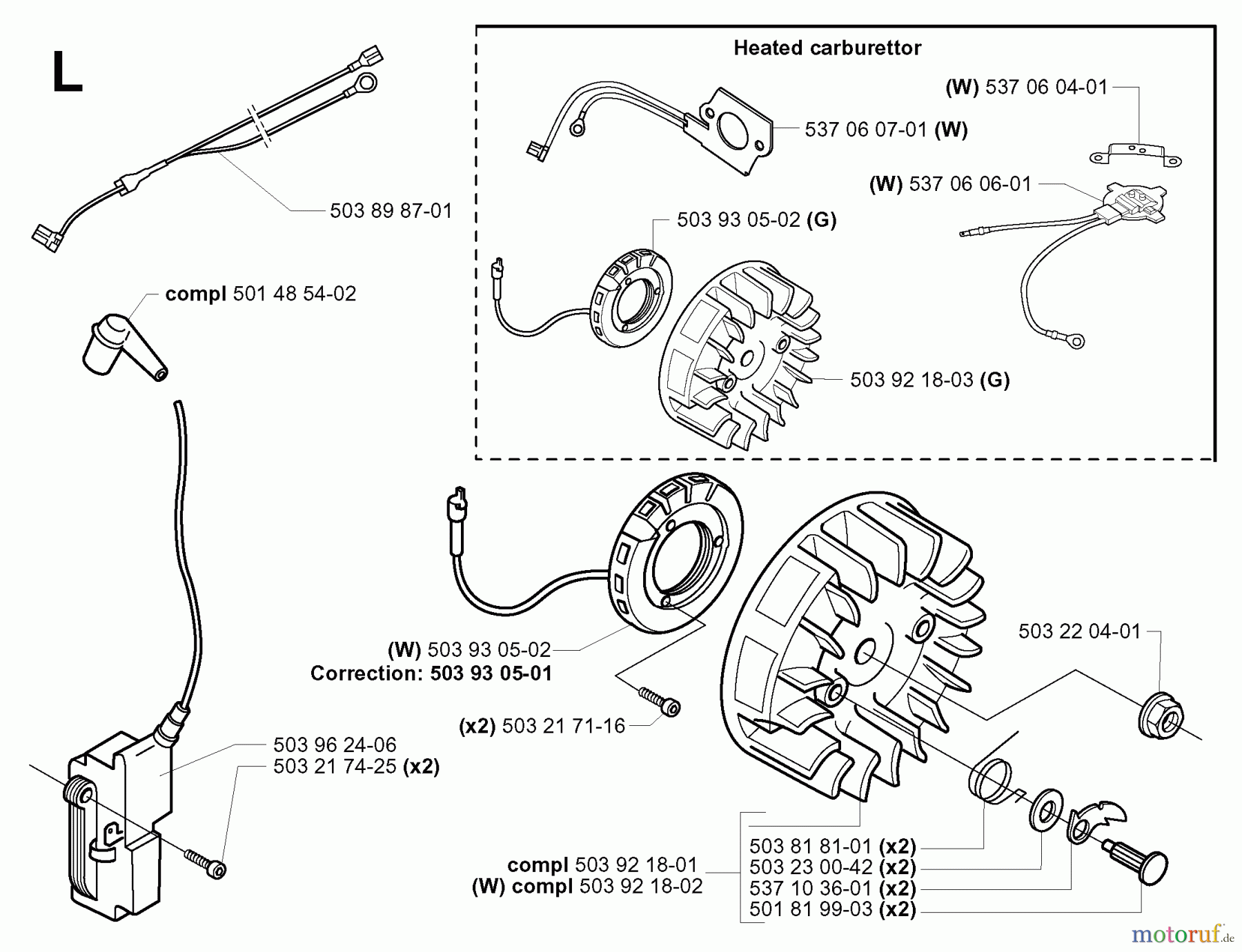 Jonsered Motorsägen 2159 - Jonsered Chainsaw (2001-07) IGNITION SYSTEM