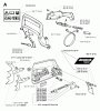 Jonsered 2163 - Chainsaw (2000-04) Ersatzteile CHAIN BRAKE CLUTCH COVER