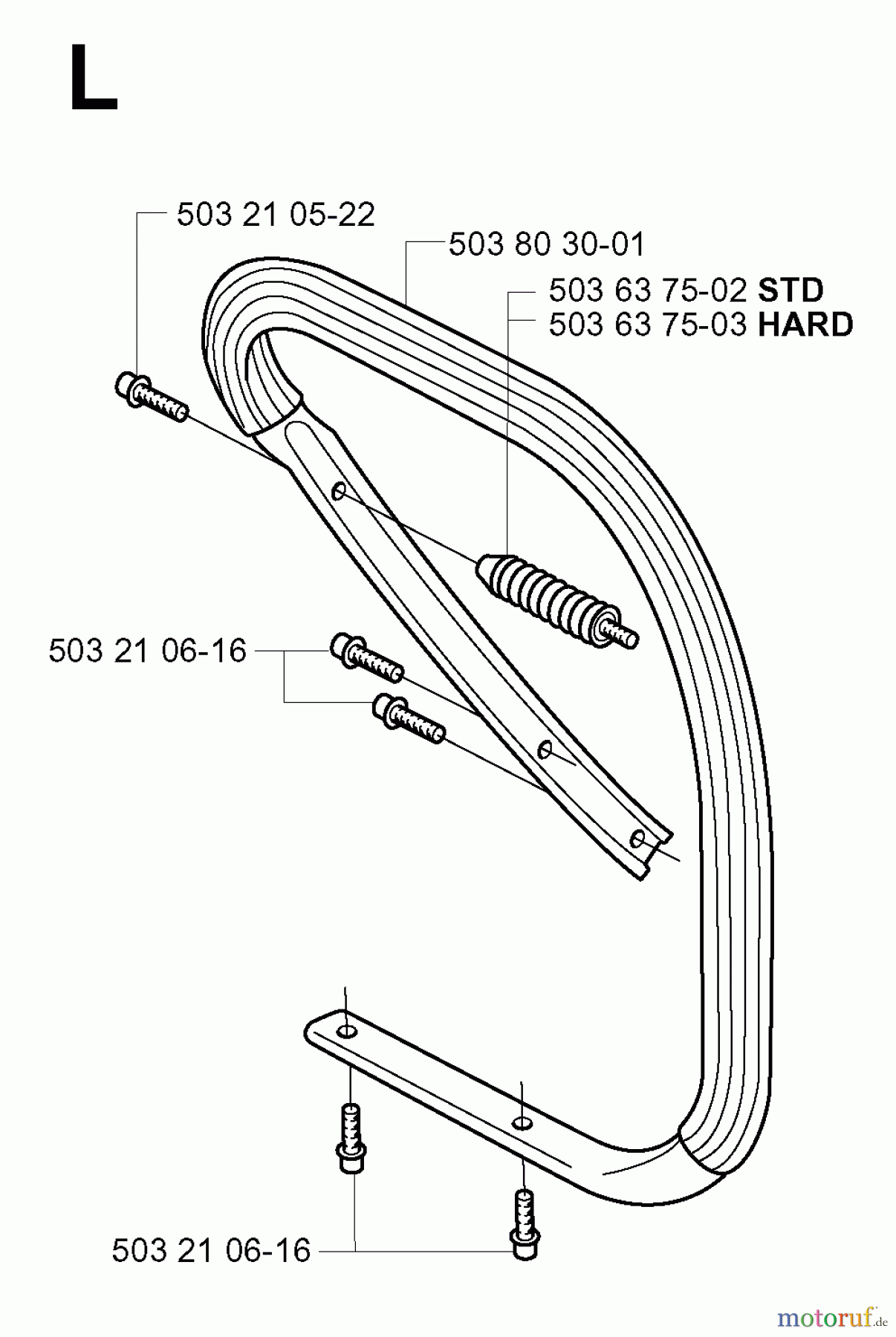 Jonsered Motorsägen 2171 EPA - Jonsered Chainsaw (2001-10) HANDLE #2