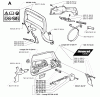 Jonsered 2165 EPA - Chainsaw (2000-04) Ersatzteile CHAIN BRAKE CLUTCH COVER