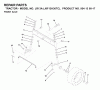 Jonsered LR13A (J8F13H36TC, 95413007) - Lawn & Garden Tractor (2000-02) Ersatzteile FRONT AXEL